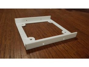 simple hard drive bracket short 3d print model - Mito3D