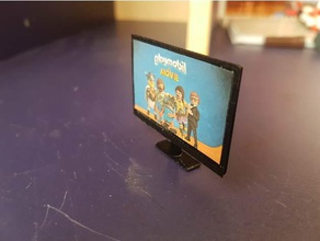 playmobil fernseher tv çocuklar pla televizyon oyuncak oyuncaklar 3d print model - Mito3D