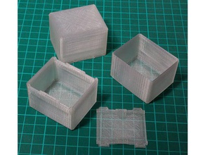 scatola inserti cassetto organizzatore armadio incl coperchio box separatori per stoccaggio 3d print model - Mito3D