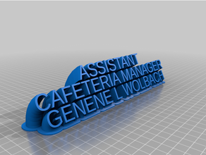 manager customized 3d print model - Mito3D