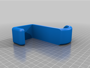 cubicle hook gancho para division 50mm wall mount 3d print model - Mito3D