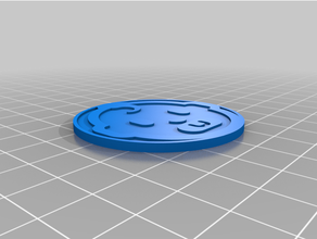 shopping cart face coins 3d print model - Mito3D