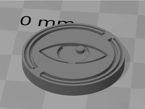 focus token - x-wing 3d print model - Mito3D