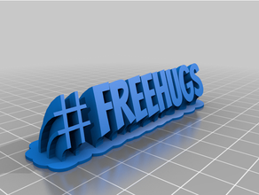 freehugs personalizado 3d print model - Mito3D