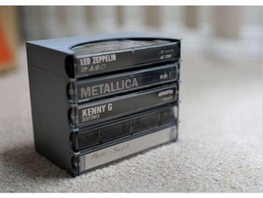 expandable tape cassette rack - remix 3d print model - Mito3D