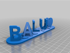 balu customized 3d print model - Mito3D