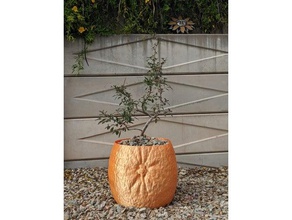 orange planter pot - vase mode friendly 3d print model - Mito3D
