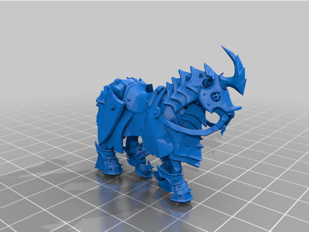 alliance pvp mount düzeltti yeniden boyutlandırılabilir zırhlı at monte edin warcraft Vay be 3D print model - Mito3D