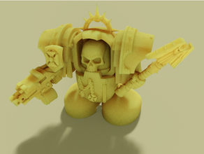 short stumpy ultrasmurf terminator chappy 3d print model - Mito3D