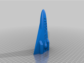 fideos blimpy nave espacial florero juguete jarrón 3d print model - Mito3D