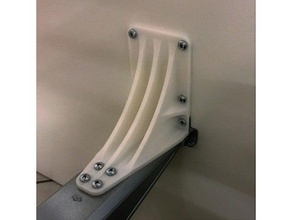 ikea askvoll corner bracket work bed hack malm stiffener 3d print model - Mito3D