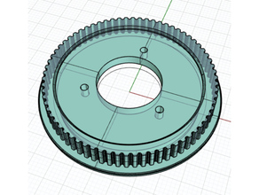 align 470l drive pulley 70t fixed 3d print model - Mito3D