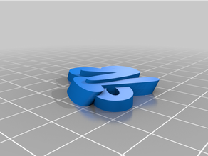 personalizado iamburny v2 texto chaveiro pingente 3d print model - Mito3D