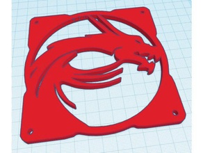 fan cover dragon 120 3d print model - Mito3D