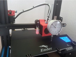 ender 3 dial gauge holder bed leveling creality 3d print model - Mito3D