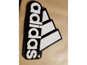 logotipo adidas 3d print model - Mito3D