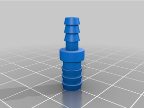 customized hose connector - customizer 3d print model - Mito3D