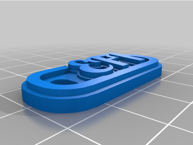 personnalisé multiligne tag trousseau clés 3D print model - Mito3D