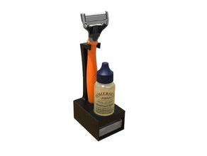 harrys razor holder stand shaving brush 3d print model - Mito3D