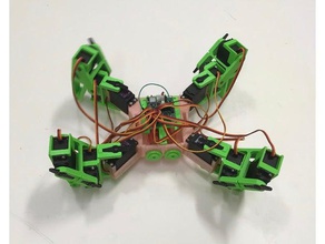 ez arduino 12 dof quadruped robot - spidey mega 3d print model - Mito3D