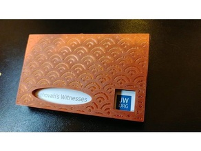 jw contact card holder 3d print model - Mito3D