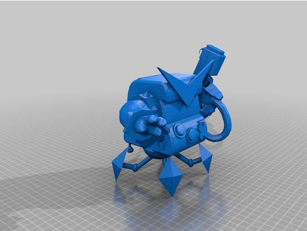 8 bit virus 3D print model - Mito3D