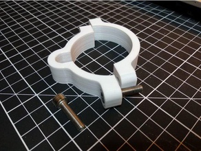 bike cable lock holding clamp 3d print model - Mito3D