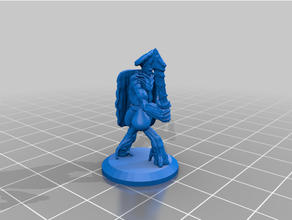 myconid warrior roleplaying rpg tabletop wargaming 3d print model - Mito3D