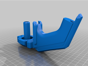 u-claw thumb-hole handle reinforcement nerf talon claw 3d print model - Mito3D