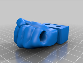 hand fist filament guide - anycubic mega 3d print model - Mito3D