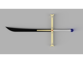 piece yoru mihawk's sword 3d print model - Mito3D