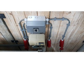 electronics junction switch utility box 110x190x150 dinrail enclosure 3d print model - Mito3D