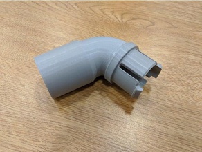 dewalt dw708 mitre dust elbow adapter discontinued obsolete opensource repair replacement 3d print model - Mito3D