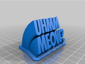 um meow customized 3d print model - Mito3D