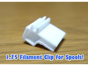 Filamento 1 75 mm clip bobinas 175 filamento titular bobina soporte 3d print model - Mito3D