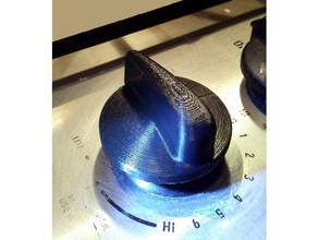 ge Profil Kochfläche Herd knob 3d print model - Mito3D
