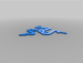 razer logo Imprimante 3d accessoires jeu clé trousseau clés kraken 3d print model - Mito3D