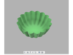 wavy bowl 3d print model - Mito3D