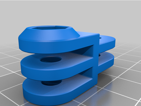 modular mounting male female adapter 3d print model - Mito3D
