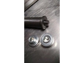 608zb bearing filament spool roller 608 bearings holder 3d print model - Mito3D