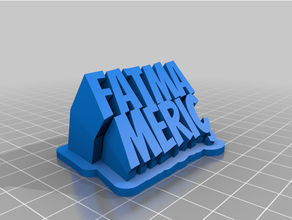 fatih personalizado 3d print model - Mito3D