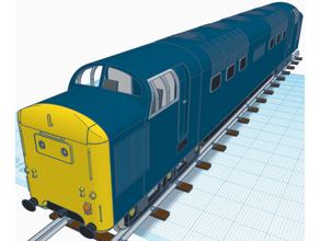 british rail class 55 deltic 3d print model - Mito3D