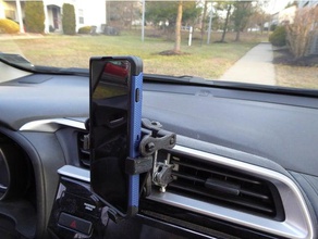 overly complicated cell phone holder car honda fit samsung s10 galaxy 3d print model - Mito3D