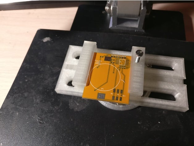 ad407 microscope rotating pcb holder version2 3D print model - Mito3D