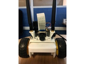 nvidia jetbot camera mount antennas support 3d print model - Mito3D