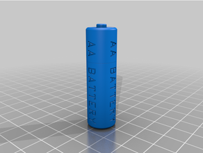 reference aa battery 3d print model - Mito3D