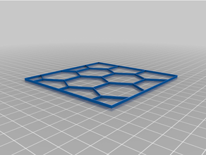 customized hex grid pattern 3d print model - Mito3D