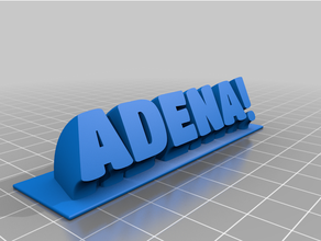 adena sweeping plate 3d print model - Mito3D