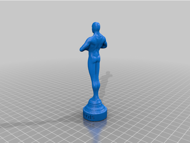 maßgeschneiderte oscar statue text graviert kundengebundene 3D print model - Mito3D