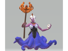 dark octopusfolk priestess 3d print model - Mito3D